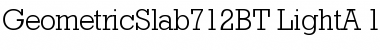 Download Geometric Slabserif 712 Font