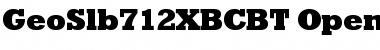 GeoSlb712XBC BT Regular Font