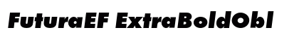FuturaEF ExtraBoldObl Preview