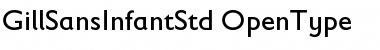 Gill Sans Infant Std Regular Font