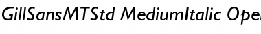 Download Gill Sans MT Std Font