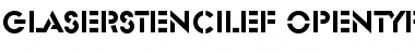 GlaserStencilEF Regular Font