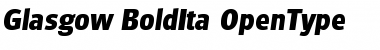 Glasgow-BoldIta Regular Font