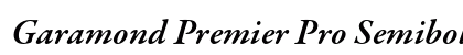 Garamond Premier Pro Semibold Italic Preview