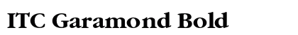 ITC Garamond Bold preview