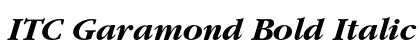 ITC Garamond Bold Italic Preview