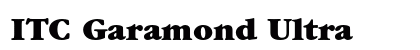 ITC Garamond Ultra preview