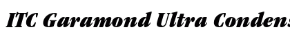 ITC Garamond Ultra Condensed Italic preview