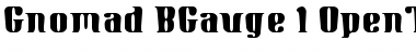 Gnomad BGauge Font