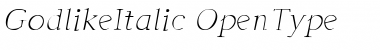 Godlike Italic Font