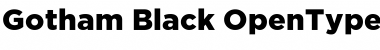 Gotham Black Font