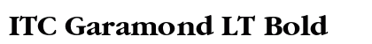ITC Garamond LT Bold preview