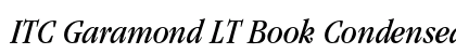 ITC Garamond LT Book Condensed Italic Preview