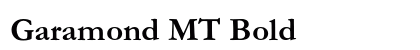 Garamond MT Bold preview