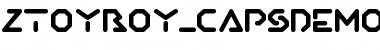 ZToyBoy_CapsDemo Normal Font