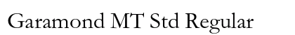 Garamond MT Std Regular preview
