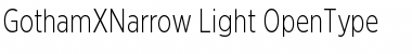 Gotham XNarrow Light Font