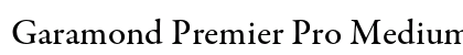 Garamond Premier Pro Medium preview