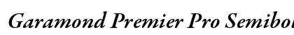 Garamond Premier Pro Semibold Italic Preview