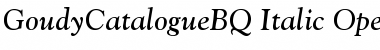 Goudy Catalogue BQ Regular Font