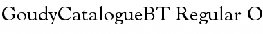 Goudy Catalogue Regular Font