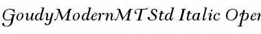 Goudy Modern MT Std Italic Font