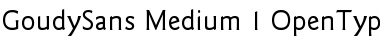 ITC Goudy Sans Medium Font