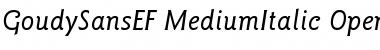 GoudySansEF MediumItalic Font