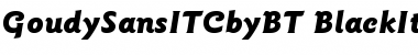 ITC Goudy Sans Black Italic Font