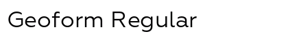 Geoform Regular Preview