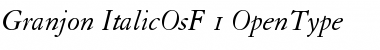 Granjon Italic Old Style Figures Font