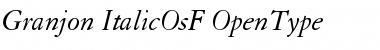 Granjon Italic OsF Font