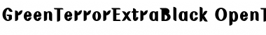 Download GreenTerrorExtraBlack Font