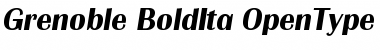 Grenoble-BoldIta Regular Font