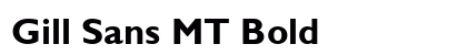 Gill Sans MT Bold preview