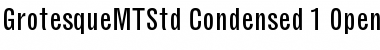 Grotesque MT Std Condensed Font