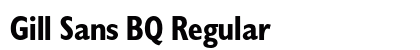 Gill Sans BQ Regular preview