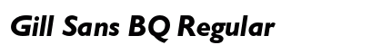 Gill Sans BQ Regular preview