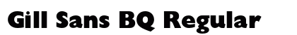 Gill Sans BQ Regular preview