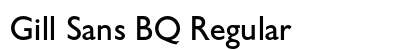 Gill Sans BQ Regular preview