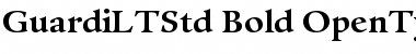 Guardi LT Std 75 Bold Font