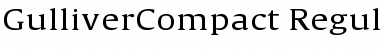 GulliverCompact Regular Font