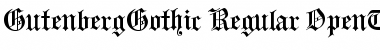 GutenbergGothic Regular Font