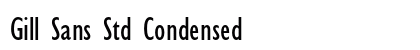 Gill Sans Std Condensed Preview