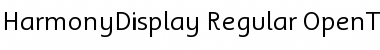 HarmonyDisplay Regular Font