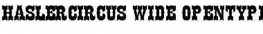 HaslerCircus Wide Font