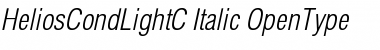 HeliosCondLightC Italic Font