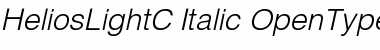 HeliosLightC Italic Font