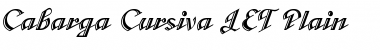 Download Cabarga Cursiva LET Font