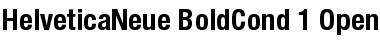 Helvetica Neue 77 Bold Condensed Font